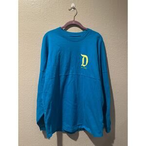 NWOT Disney Parks Disneyland Neon Blue and Green Spirit Jersey M